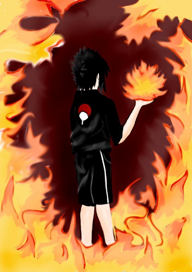 Second element : Fire of Sasuke
